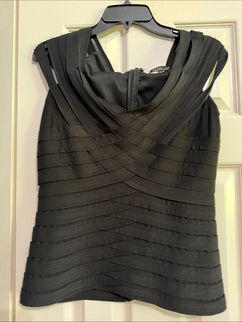 Black Strappy Bandage Sleeveless Top